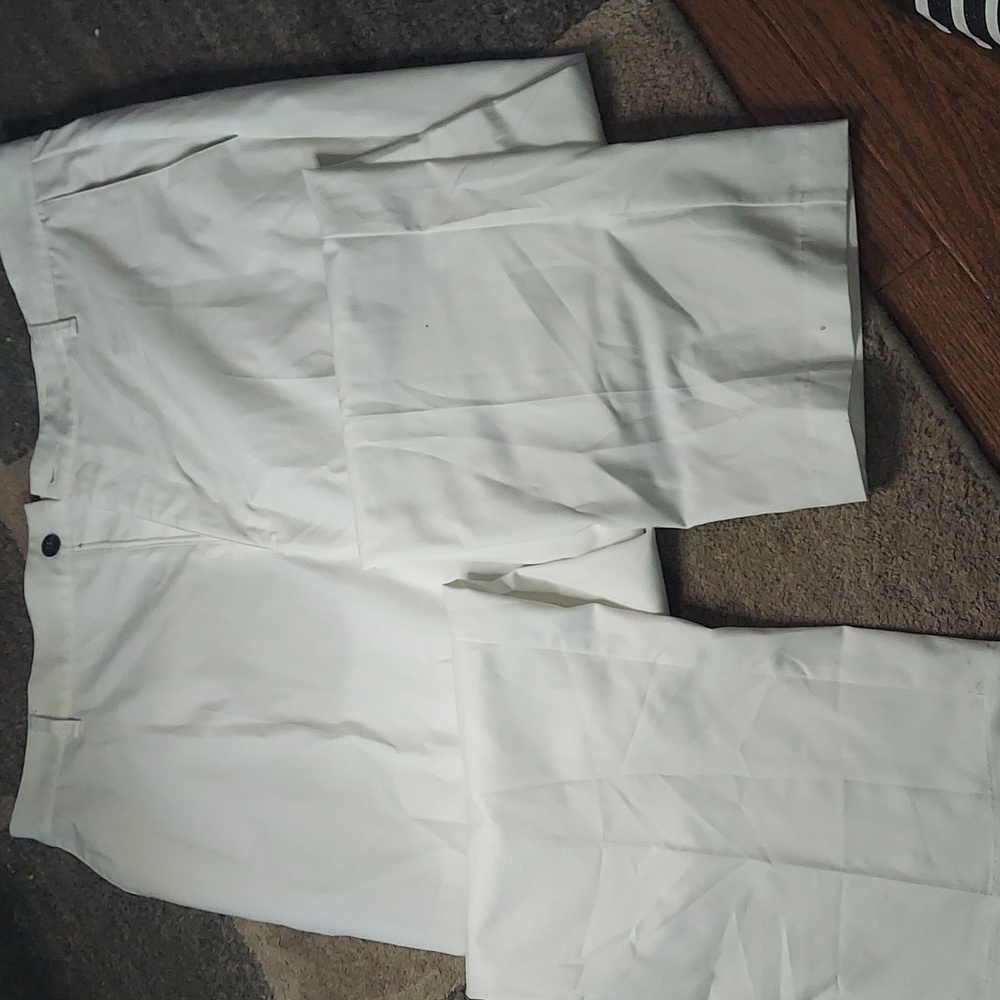 Adidas Men's Crisp White Dress Pants